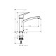 Смеситель Hansgrohe Logis 160 для кухни для установки перед окном 1Jet Chrome (71833000)