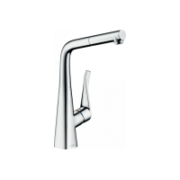 Змішувач Hansgrohe Metris M71 320 1jet кухонний з витяжним виливом Chrome (14821000)