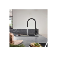 Змішувач Hansgrohe Talis 210 1jet кухонний з витяжним виливом Sbox Matt Black (72803670)