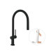 Смеситель Hansgrohe Talis 210 1jet кухонный с вытяжным изливом Sbox Matt Black (72803670)