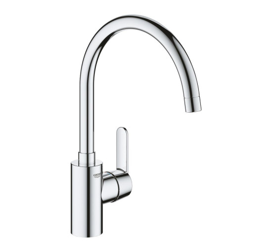 Смеситель для кухни однорычажный GROHE Get хром латунь 31494001