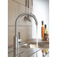 Смеситель для кухни однорычажный GROHE Get хром латунь 31494001