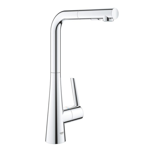 Змішувач для кухні із висувною лійкою GROHE Scala хром латунь 30441000