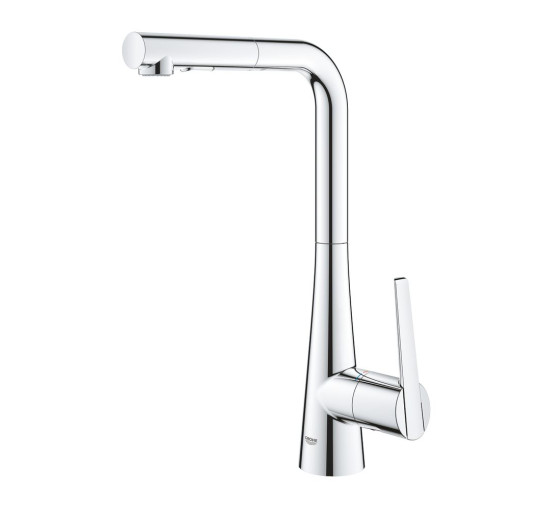 Змішувач для кухні із висувною лійкою GROHE Scala хром латунь 30441000