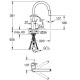 Кран кухонный с выдвижным шлангом GROHE Concetto хром латунь 31483002