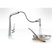 Смеситель hansgrohe Metris для кухонной мойки 14820000 хром