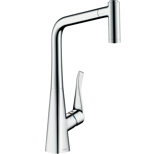 Смеситель hansgrohe Metris для кухонной мойки 14820000 хром