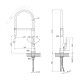 Смеситель для кухни Qtap Katuska 91103AN с рефлекторным изливом