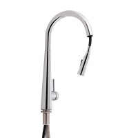 Смеситель для кухни Qtap Evicka 9135103UC с выдвижным изливом