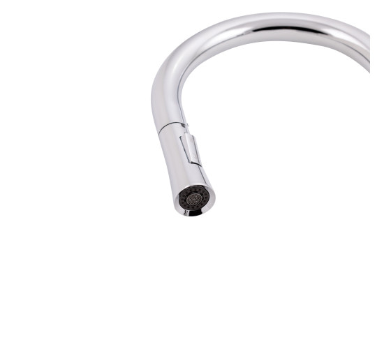 Смеситель для кухни Qtap Evicka 9135103UC с выдвижным изливом