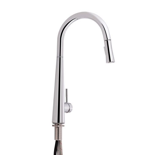 Смеситель для кухни Qtap Evicka 9135103UC с выдвижным изливом