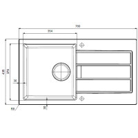 Кухонна мийка Franke Sirius SID 611-78 Slim (114.0497.959) з тектонайта - врізна - оборотна - колір Маскарпоне (2 отвори)