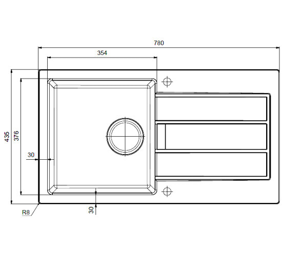 Кухонная мойка Franke Sirius SID 611-78 Slim (114.0497.959) из тектонайта - врезная - оборотная - цвет Маскарпоне (2 отверстия)