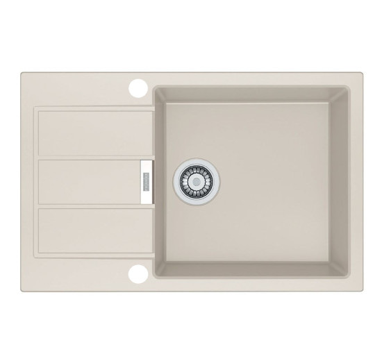 Кухонна мийка Franke Sirius SID 611-78 XL (114.0497.955) з тектонайта - врізна - оборотна - колір Маскарпоне (2 отвори)