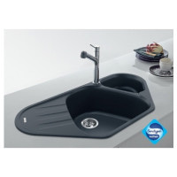 Кухонная мойка Franke Antea AZG 661-E (114.0499.223) гранитная - врезная - угловая - цвет Оникс