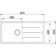 Кухонная мойка Franke BASIS BFG 611-97 оникс 970x500 (114.0363.933)