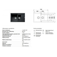 Кухонная мойка Franke MARIS MRG 651-78 оникс 780x500 (114.0381.015)