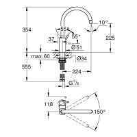 Смеситель для кухни Grohe Concetto 32661DC3