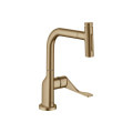 Змішувач Axor Citterio Select 230 2jet для кухні з витяжним виливом Sbox (39862140) Brushed Bronze