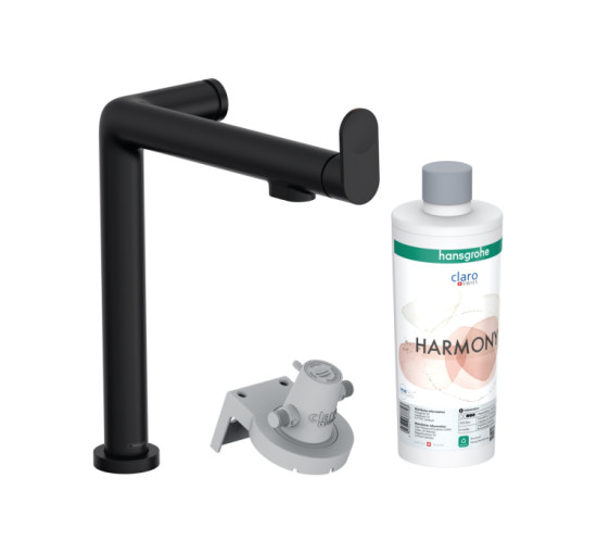 Смеситель Hansgrohe Aqittura M91 FilterSystem 240 1jet кухонный сет из Harmony (76802670) Matt Black