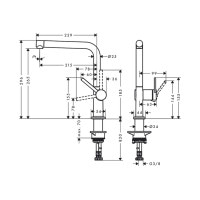 Змішувач Hansgrohe Talis 270 кухонний (72840000)