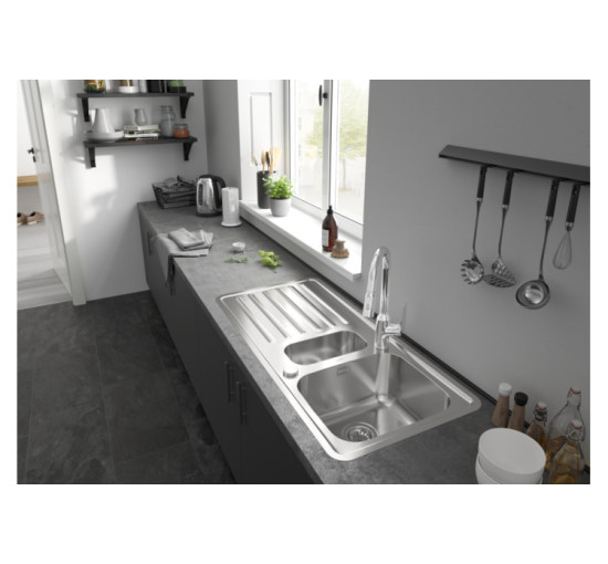 Змішувач Hansgrohe M42-H220 для кухні 2Jet з висувним виливом Sbox Chrome (71820000)