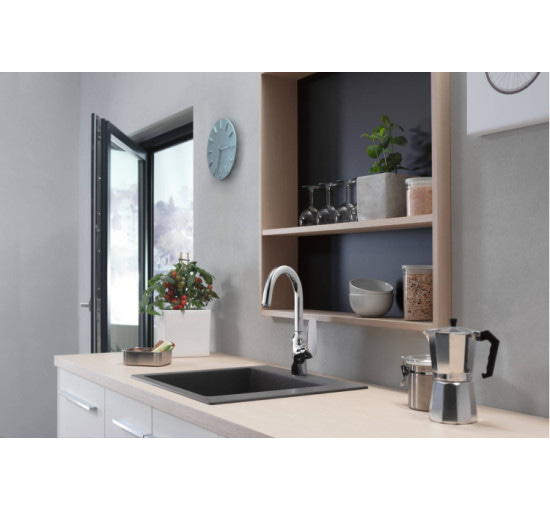 Смеситель Hansgrohe M421-H220 (71802800) Stainless Steel Finish