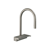 Змішувач Hansgrohe Aquno Select M81 170 3jet кухонний з витяжним виливом (73837800) Stainless Steel Finish