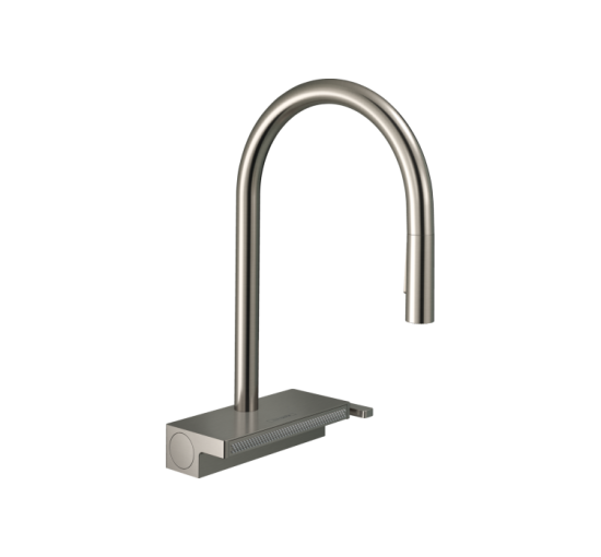 Смеситель Hansgrohe Aquno Select M81 170 3jet кухонный с вытяжным изливом (73837800) Stainless Steel Finish
