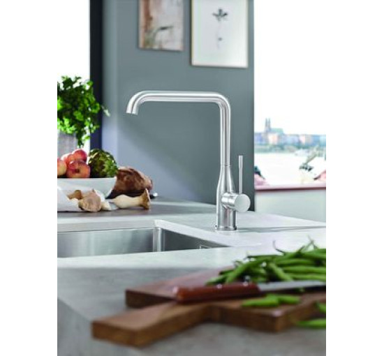 Смеситель для кухни однорычажный GROHE Accent хром латунь 30423000