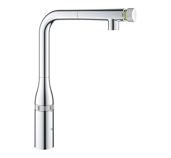 Смеситель для кухни с выдвижной воронкой GROHE Accent SmartControl хром латунь 30444000