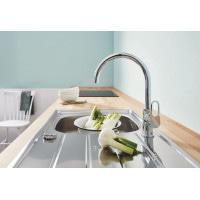 Смеситель для кухни однорычажный GROHE BauFlow хром латунь 31230001