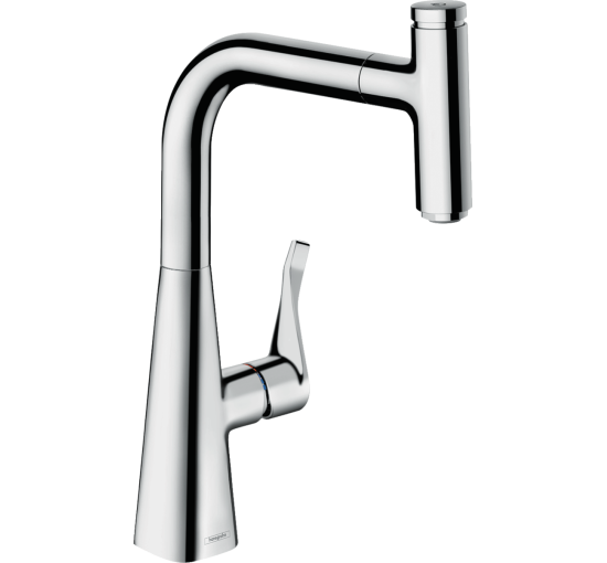 Змішувач hansgrohe Metris Select M71 для кухонної мийки, хром 73802000