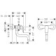 Смеситель однорычажный настенного монтажа HANSGROHE Logis M31 хром латунь 71836000
