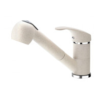 Смеситель для мойки Deante Pepe бежевый с выдвижным носиком (BDP 771M)