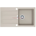 Кухонная мойка Franke Sirius SID 611-78 Slim (114.0497.957) из тектонайта - врезная - оборотная - цвет Сахара (2 отверстия)