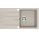 Кухонная мойка Franke Sirius SID 611-78 Slim (114.0497.957) из тектонайта - врезная - оборотная - цвет Сахара (2 отверстия)