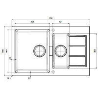 Кухонная мойка Franke Sirius SID 651-78 (114.0497.987) из тектонайта - врезная - оборотная - цвет Маскарпоне (2 отверстия)