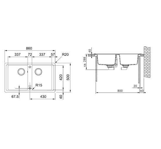 Кухонна мийка Franke BASIS BFG 620 white 860x500 (114.0363.941)