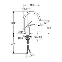 Смеситель для кухни Grohe Euroeco (32752000)