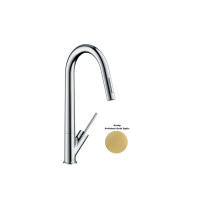 Змішувач Axor Starck 270 для кухні з витяжним виливом Polished Gold Optic (10821990)