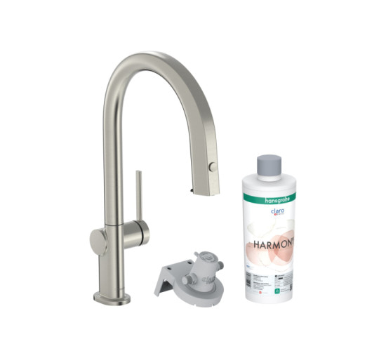 Змішувач Hansgrohe Aqittura M91 FilterSystem 210 1jet pull-out Sbox кухонний сет з Harmony (76800800) SSF