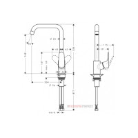 Смеситель Hansgrohe Focus 260 для кухни (31820000)