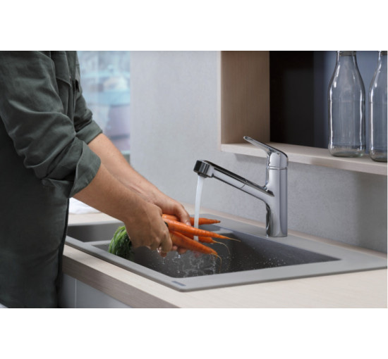 Смеситель Hansgrohe M427-H150 для кухни с выдвижным изливом (71814000)