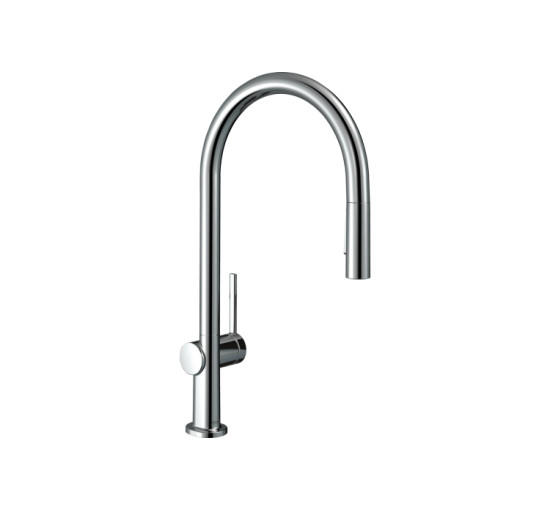 Смеситель Hansgrohe Talis M54 210 2jet кухонный ECO с вытяжным изливом (72842000)