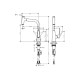 Змішувач Hansgrohe Talis Select M51 220 1Jet для кухні з витяжним виливом (72822000)