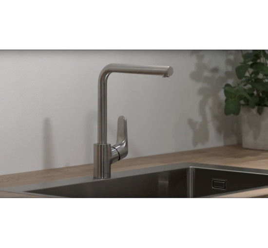 Змішувач Hansgrohe Focus 280 для кухні Stainless Steel Finish (31817800)