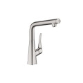 Смеситель Hansgrohe Metris Select 320 кухонный (14883800) Stainless Steel Finish