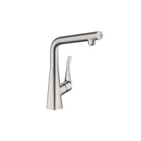 Змішувач Hansgrohe Metris Select 320 кухонний (14883800) Stainless Steel Finish