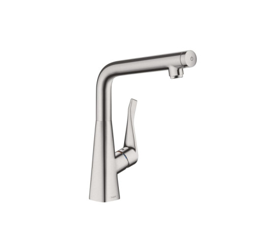 Смеситель Hansgrohe Metris Select 320 кухонный (14883800) Stainless Steel Finish